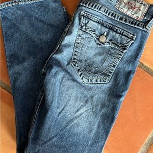 True Religion Ricky relaxed straight jeans size 36